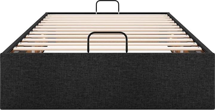 Image du produit VidaXL Lit Ottoman sans matelas Noir 100x200 cm Tissu (100 x 200 cm)