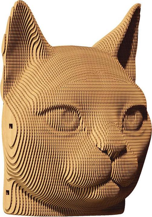 Actual product image Cartonic Cat - 3D cardboard model
