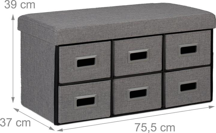 Image du produit Relaxdays Panca contenitore (75.50 cm)
