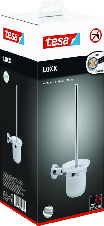 Produktbild tesa LOXX WC-Bürstengarnitur inkl. Klebelösung ohne Bohren