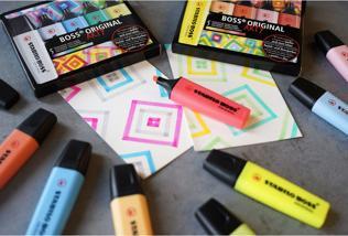 Produktbild STABILO BOSS ORIGINAL Textmarker (Pink, Gelb, Grün, Orange, 5 mm, 4 x)