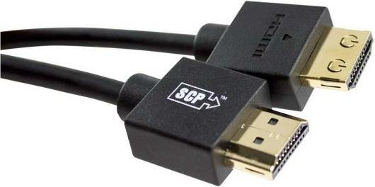 SCP 991UHD-2.5M, 2.5 m, Audio Return Channel (ARC), Black (2.50 m, HDMI)