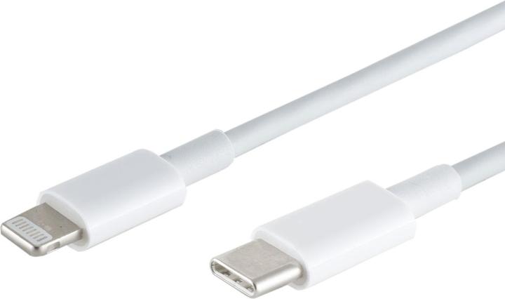 Produktbild S-Impuls 2er-Set Schnellladekabel USB-C auf Lightning, weiss, 0,5 m (0.50 m, USB 3.2 Gen 1)