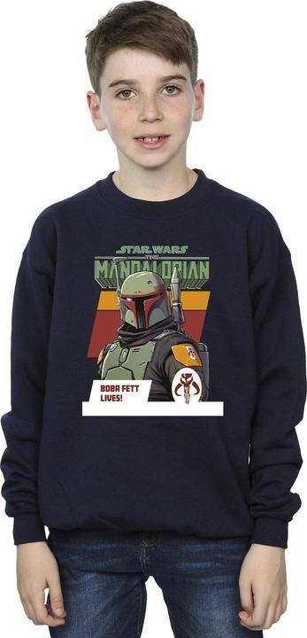 Produktbild Star Wars The Mandalorian Boba Fett Lives Sweatshirt Jungen (140, 146)