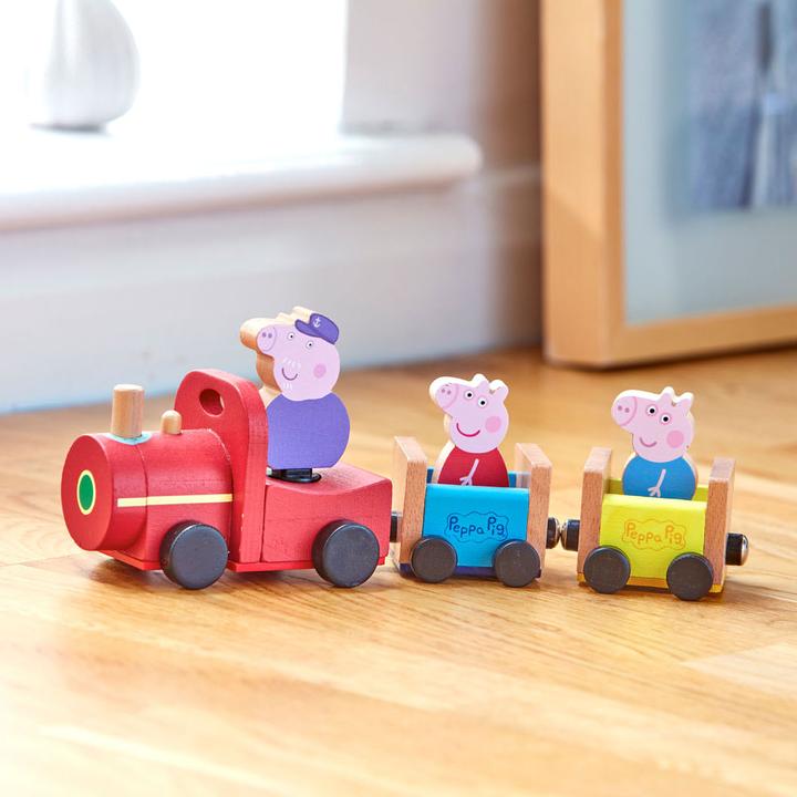 Actual product image Proxy Peppa Pig - Wooden Train and Figure (20-00111)