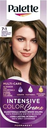 Palette Intensive Color Creme Cream Hair Dye 7-1 Cool Mediumonde (7-1 Cool Mediumonde)