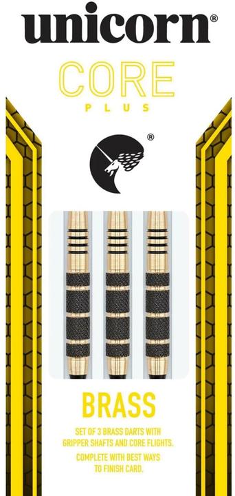 Produktbild Unicorn S/T Core Plus Win-Blk/Gld Brass Dart - 19G (19 g)