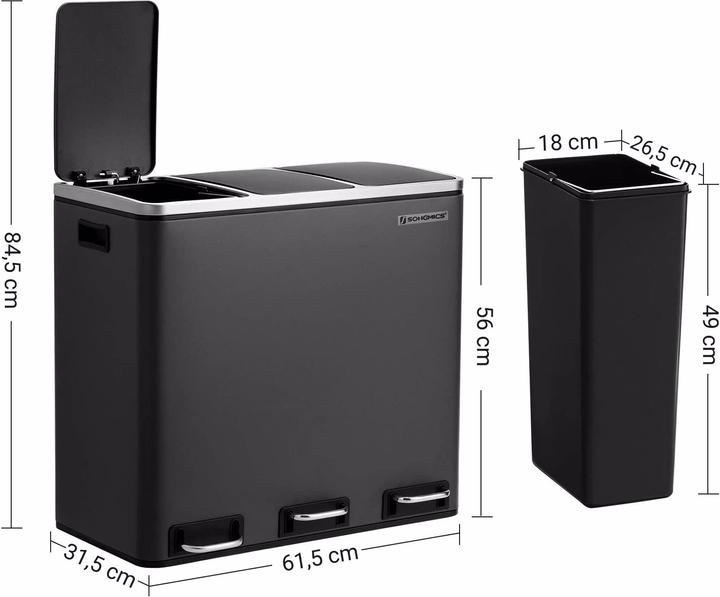 Produktbild Songmics Rubbi (18 l)