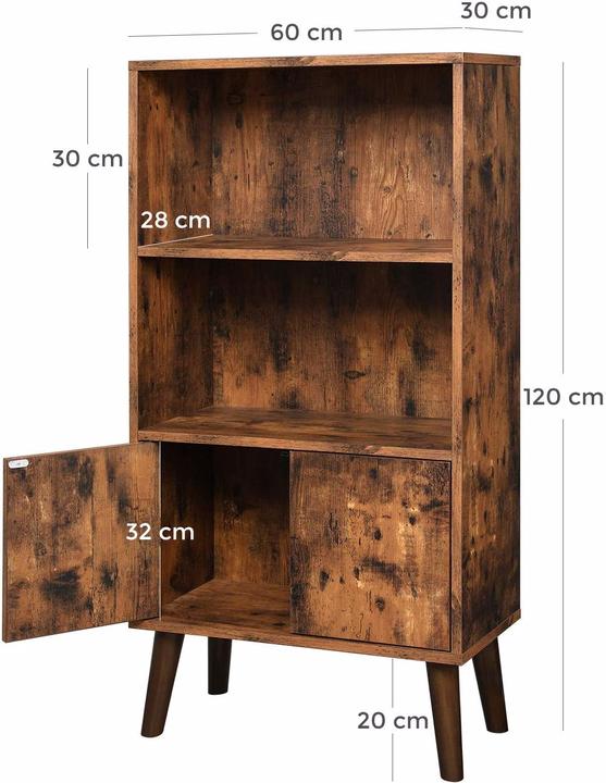 Productafbeelding Vasagle Boekenkast (60 x 30 x 120 cm)