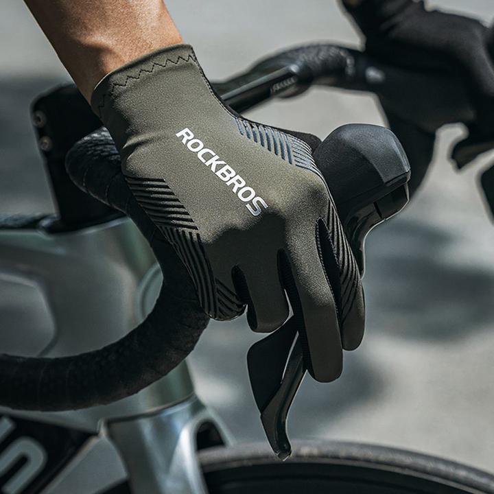 Produktbild Rockbros cycling gloves spring/summer/autumn, full, size: XXL - black (XXL)
