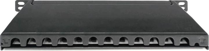 Actual product image Digitus CAT 6A, Class EA Patch Panel, shielded, 12-port, 0.5U, 10", black
