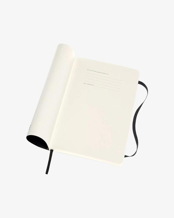 Actual product image Moleskine Professional Notebook L/A5, Soft Cover, Black (A6, Lined, Soft cover)