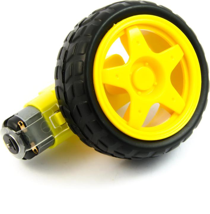 Actual product image Purecrea Robot gear motor 1:48 with wheel