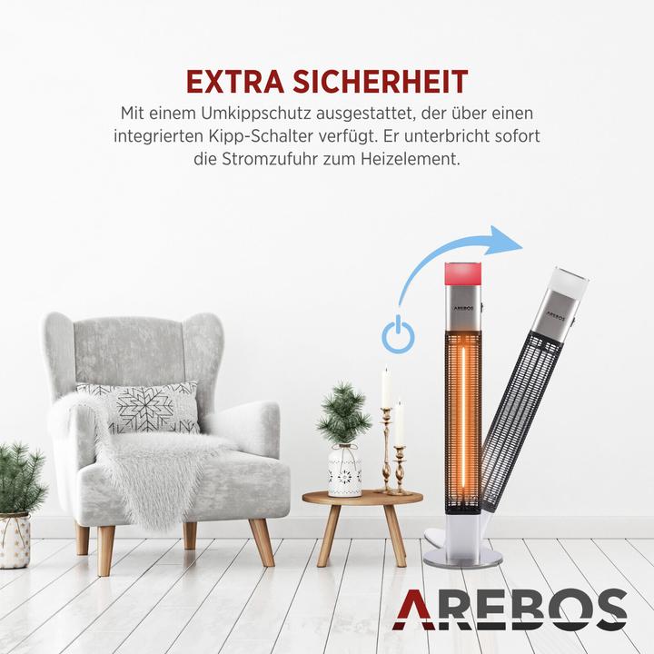 Immagine prodotto Arebos Riscaldatore radiante (1500 W)