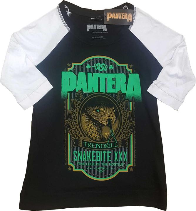 Produktbild Pantera Snakebit XXX Label (Black, Wh) Raglan (Girlie) (3XL)