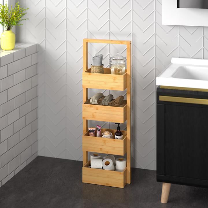 Actual product image Casaria Bathroom shelf (88 x 28 x 16 cm)