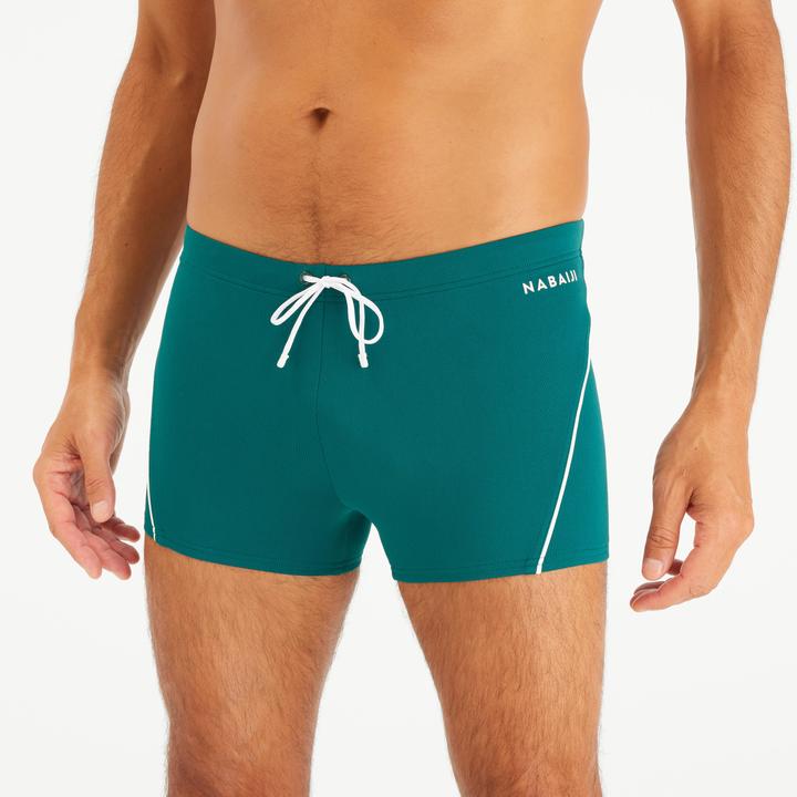 Nabaiji Badehose Boxer Herren - 100 Plus grün (L)