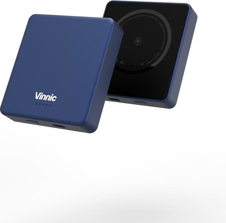 Produktbild Vinnic MANA Magnetic Wireless Powerbank 8.000mAh, blue (8000 mAh, 20 W, 30.80 Wh)