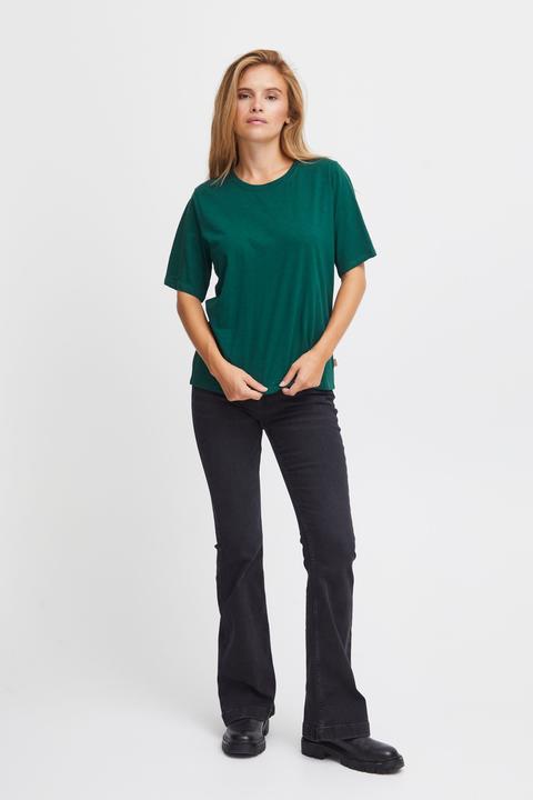 Actual product image Pulz Jeans PZBRIT 0-Neck Tshirt - 50207421 (XS)