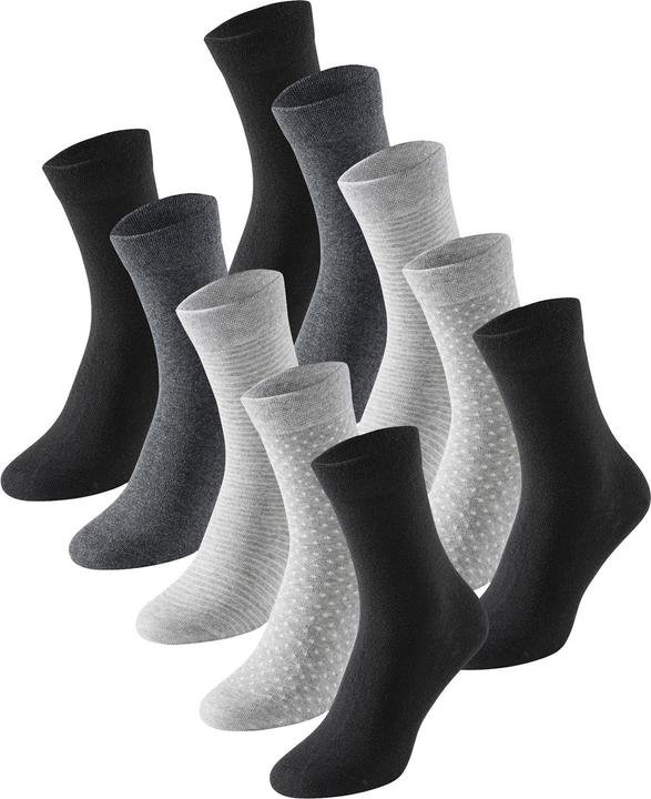 Immagine prodotto Schiesser Calze per il tempo libero in cotone Fit (confezione da 10, 35 - 38)