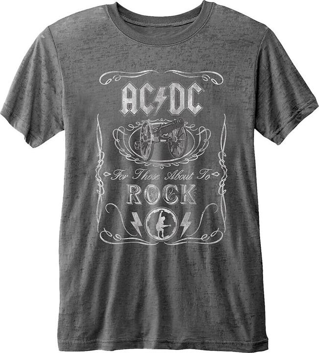 Immagine prodotto AC/DC Cannon Swig Maglietta Burnout Adulto Unisex (L)