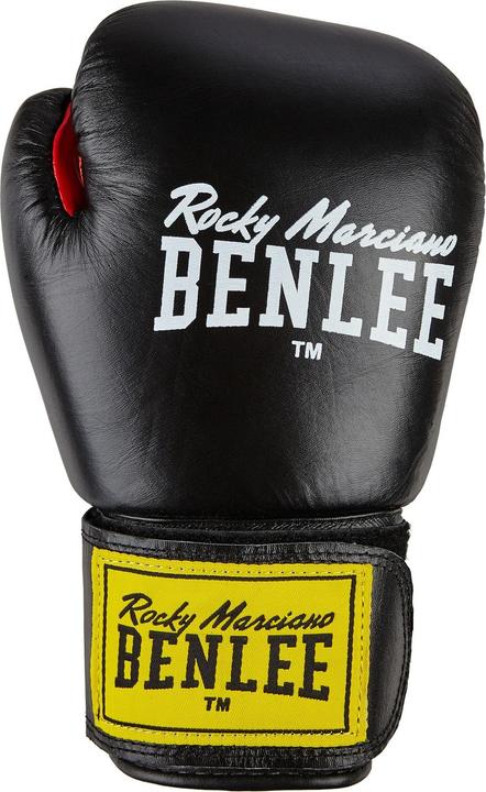 Actual product image Benlee Fighter Boxing Gloves Leather Black (14 OZ, One size)