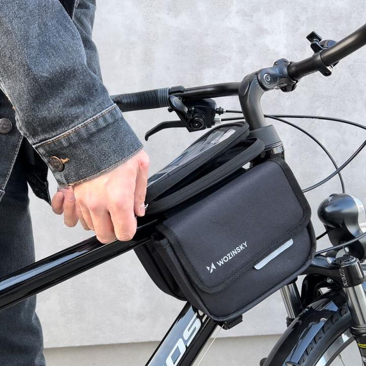 Produktbild iLike frame bike bag bicycle pannier waterproof phone case 1.5l (1.50 l, Rahmentasche)