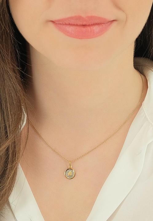 Produktbild Muau Pendant guardian angel yellow gold 750, 16x10mm (750/18K Gelbgold)