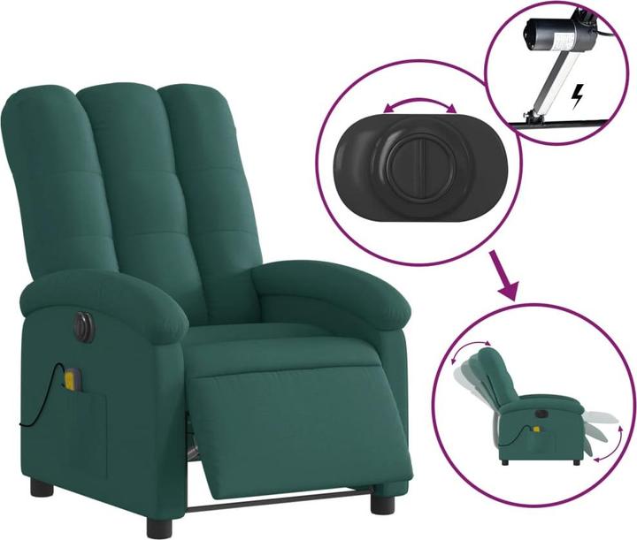 Produktbild VidaXL Massagesessel Elektrisch Stoff