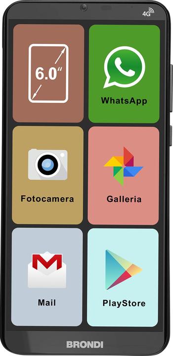 Actual product image Brondi Amico (6", 8 Mpx, 4G)