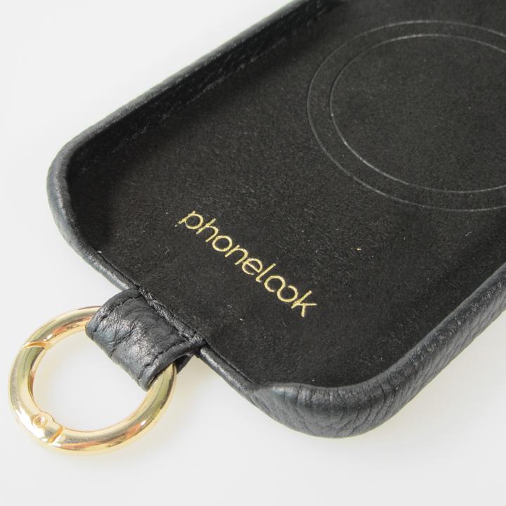 Actual product image PhoneLook Premium Luxury case with adjustable and detachable leather strap + MagSafe (Apple iPhone 15 Pro Max)