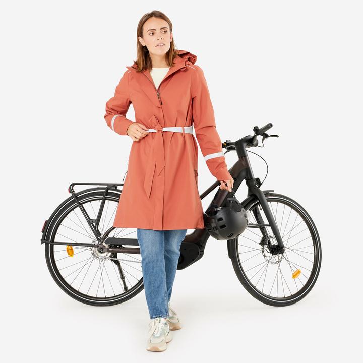 Immagine prodotto Btwin Trench da pioggia City 940 impermeabile da donna terracotta (L)