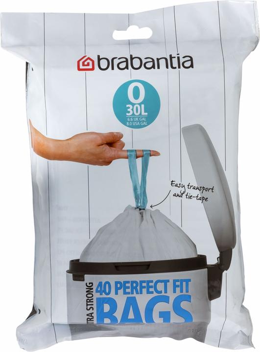 Productafbeelding Brabantia PerfectFit afvalzak type O 30 L, 40 stuks. (40 x, 30 l)