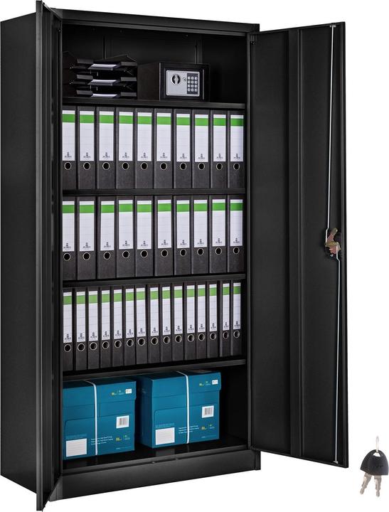 tectake Armoire de classement (90 x 40 x 180 cm)