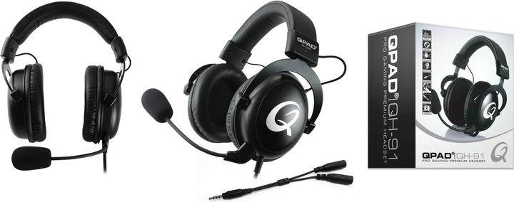 Actual product image QPAD QH-92 RGB stereo gaming headset black (Cable)