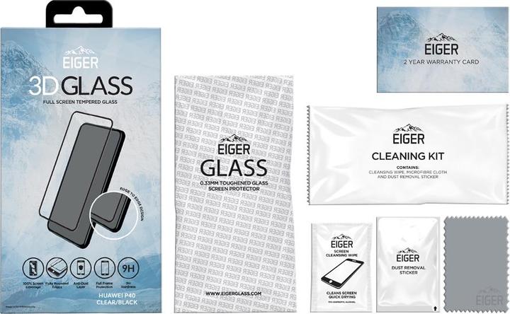 Actual product image Eiger Mountain Glass Clear Edge (1 Piece, Huawei P40)