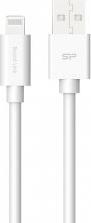 Silicon Power USB Type-A to Lightning Cable LK15 MFi Apple, PVC, Baltas (1 m, USB 3.2 Gen 2)