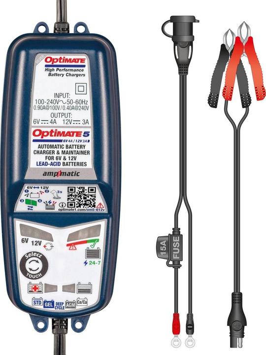 Image du produit Tecmate Optimate 5 Voltmatic Acculader (24V, 12V)