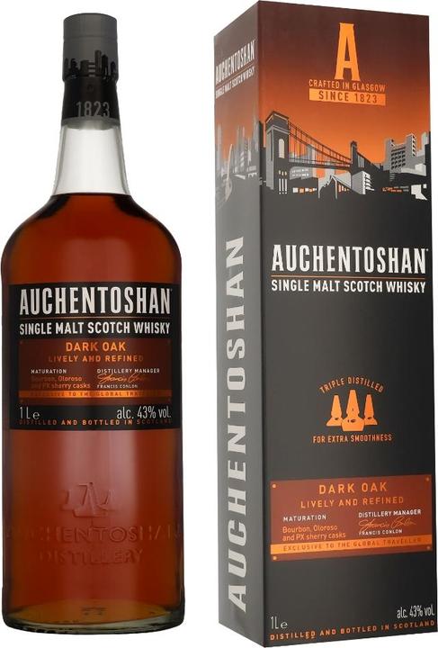Actual product image Auchentoshan Single Malt Dark Oak (Single Malt, Scotch whisky, 1 x 100 cl)