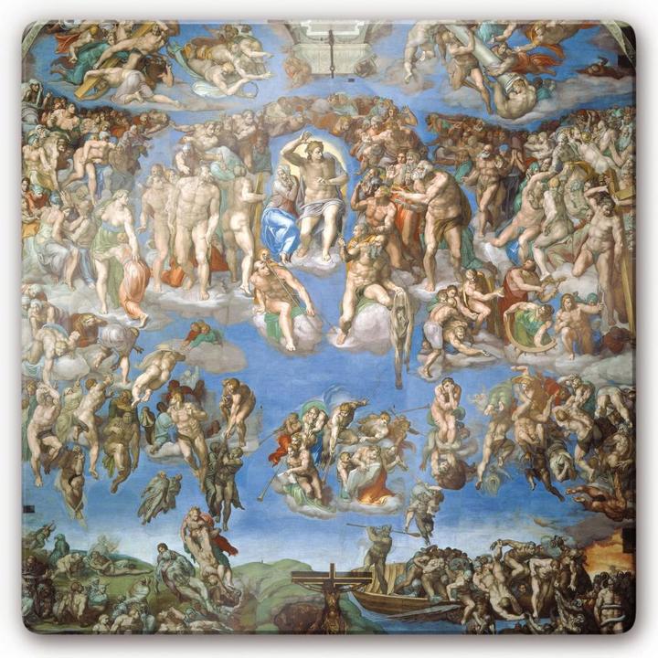 Actual product image Trenddeko Michelangelo - The Last Judgment (20 x 20 cm)