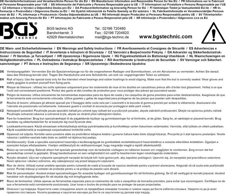 Image du produit BGS Jeu d'outils pour roulement de roue | universel | 21 pièces
