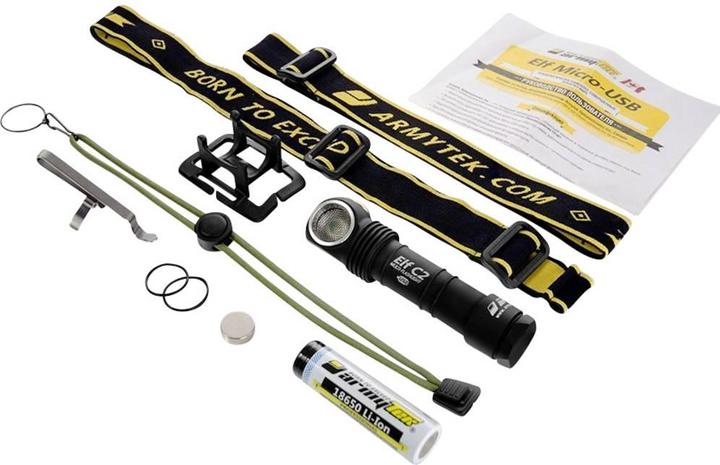 Actual product image ArmyTek Elf C2 Micro USB Headlamp Head / Hand Lamp (11.13 cm, 1100 lm)