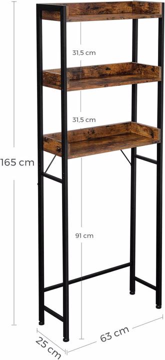Immagine prodotto Vasagle Shelfy (63 x 25 x 165 cm)