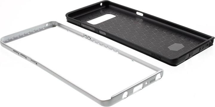 Produktbild König Design Handyhülle für Samsung Galaxy S6 Edge Schutzcase Backcover Bumper Etuis Silber (Samsung Galaxy S6 Edge)