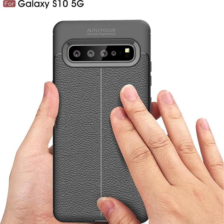 Image du produit Screenguard Samsung Galaxy S10 5G Housse Design en cuir TPU Cover (Samsung Galaxy S10 5G)