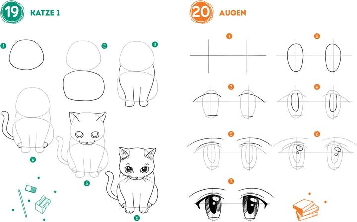Produktbild 300 Motive zeichnen - Manga (Deutsch, Lise Herzog, 2024)
