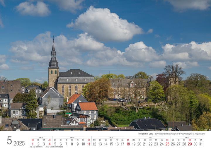 Produktbild Bergisches Land 2025 Bildkalender A3 quer, spiralgebunden (A3, Harter Einband, Deutsch)