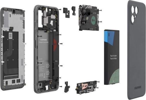 Produktbild Fairphone 4 Grey 128Go (128 GB, Grey, 6.30", Dual SIM, 48 Mpx)