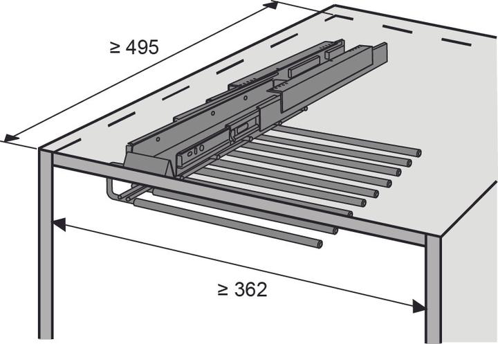 Actual product image Hettich Extendable trouser holder with Silent System