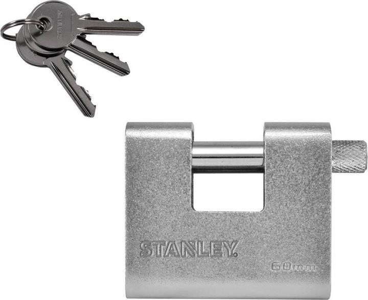 Stanley S742-022 Padlock 60mm Key Lock